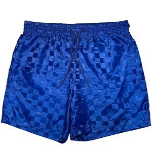 Blue Checkered Shorts